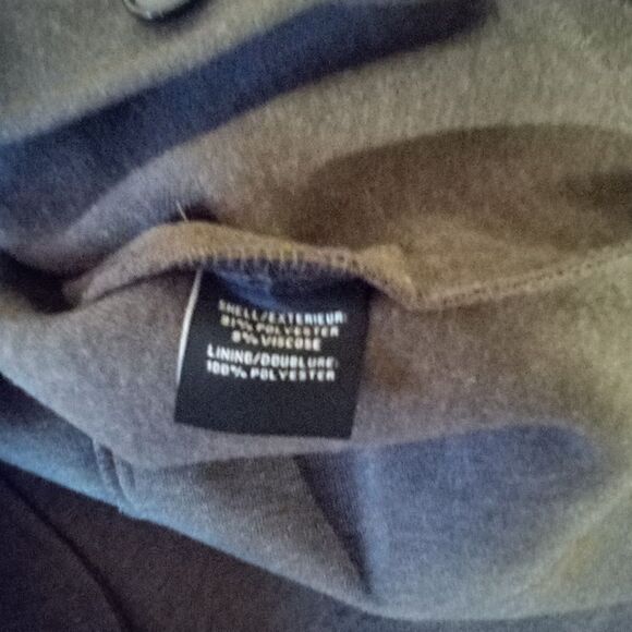 7 For All Mankind cognac brown belted peacoat jacket shacket size S - Picture 8 of 8